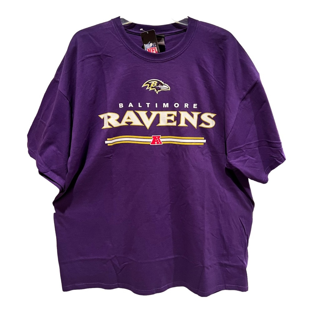 NWT! Baltimore Ravens NFL Team Apparel NFL Ravens T-Shirt Size 2XL NEW WITH TAG